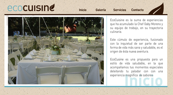 diseño de página web ecocuisine
